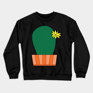 Cute Cactus Design #30: First Price Flower Cactus Crewneck Sweatshirt